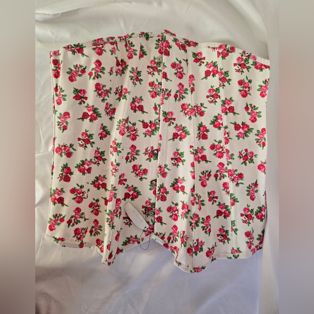 Adore Me Floral Corset Top | NWT Size XL | Romantic Vintage-Inspired Bustier